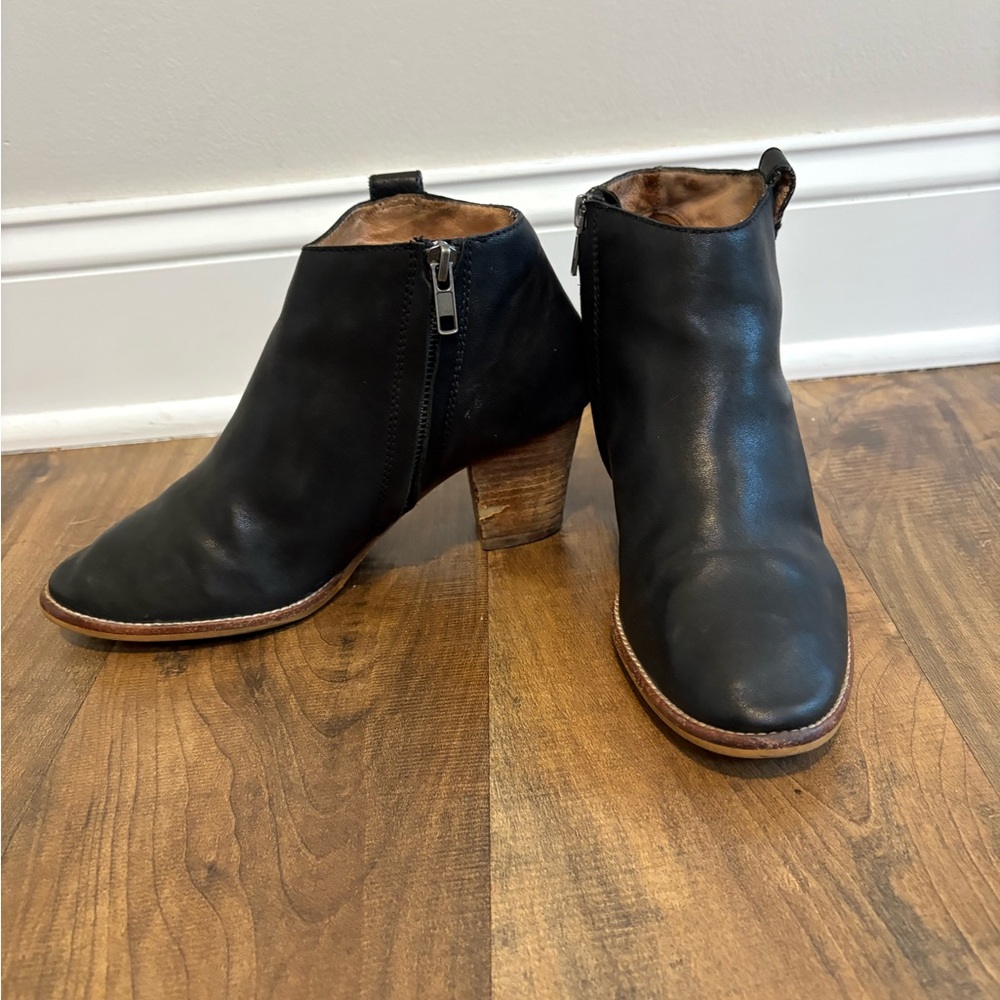 Madewell Women’s Black Leather Ankle Boots Size 7